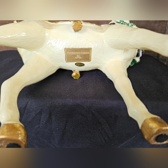 Mackenzie Childs White Jolly Deer Standing - Picture 10 of 11